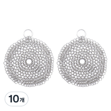 리온하임 스텐링수세미 반영구 무흠집수세미 원형 15cm, 1개입, 10개