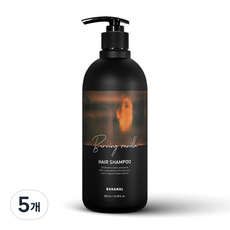 바나날 퍼퓸드 헤어 샴푸 버닝 바닐라, 500ml, 5개