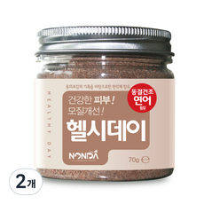 논다 강아지 헬시데이 동결건조 파우더 영양제, 피부/피모, 70g, 2개
