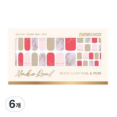 VAVACOCO Blingeasy 凝膠指甲貼 34p, 星座六號, 6個