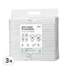 펫코노미 강아지 안심매직 대나무숯 배변패드, 40개입, 3개