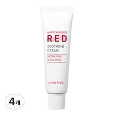 이니스프리 트루 마데카소사이드 레드 진정 크림, 4개, 50ml