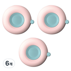 deLi 得力 雙色馬卡龍圓形捲尺 粉紅色 TT102, 6個, 2m