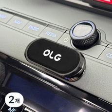 OLG 360度磁吸式手機簡約支架, 黑色, 2個