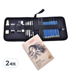 素描繪圖33件組 + 素描本套組, 2套