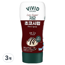 비비드키친 저당 초코시럽, 380g, 3개