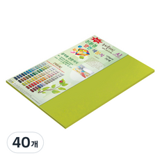 paperculture New Sea Plain 薄雙面色紙 120g No59 黃綠色, 40個