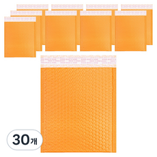아이엔피 택배 에어캡 안전봉투 오렌지, 30개