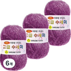 Yarna 大容量高級菜瓜布 100g, 179 紫羅蘭, 6個