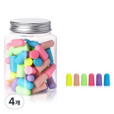 헤이조이 소음 차단 귀마개 랜덤발송, 4개, 60개입