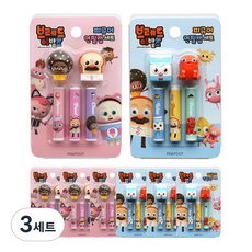 pinkfoot 2000吐司先生髮廊公仔筆蓋 2種*4入組, 粉色+藍色, 3套