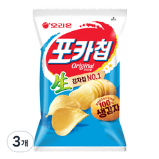오리온 포카칩 오리지널, 66g, 3개