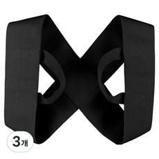 쭈비니네 세련된 클래식한 어깨밴드 블랙, 3개