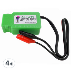 인네트워크 케이블 단선 체크 악어클립 삑삑이 IN-KT1000, 혼합색상, 4개, 8cm