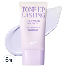 espoir 艾絲珀 水感清透提亮持久防曬霜 SPF50+ PA++++, 50ml, 6個