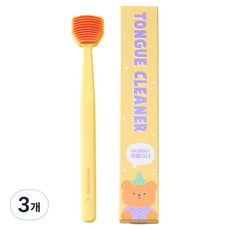 BUTTERSHOP 家庭角色舌苔清潔器 黃色, 3個, 45g