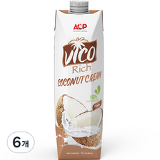 허니트리 비코리치 코코넛 크림, 1L, 6개