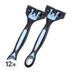 나리 6중 면도기 블루, 12개