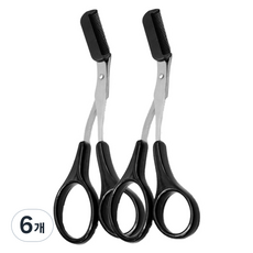 DeepTalk 眉毛打薄整理剪刀 DT0019, 6個, 黑色