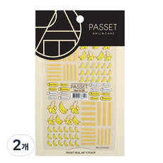 파셋 리얼 아트 네일 스티커, ART209, 2개