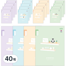 펜피아 1 000 초등 제본 10칸국어 로얄노트, 40개, 랜덤발송