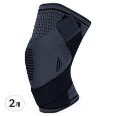 綁帶護膝 黑色, 2個
