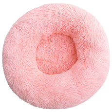 咕沛日常 四季通用深度睡眠長絨毛寵物窩, 粉色, 1個