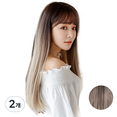 준 템테이션 통가발 + 가발망, 투톤베이지, 2개