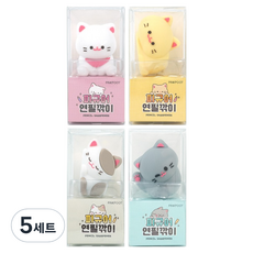 PINKFOOT 喵喵公仔削鉛筆機4件組, 混合色, 5套