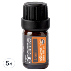 퓨어스 바질 에센셜 오일, 5개, 5ml