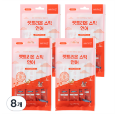 펫트리온 스틱 강아지 고양이 간식 4p, 연어, 50g, 8개