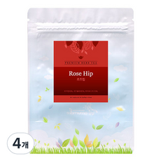 아름드레 프리미엄 삼각티백 로즈힙 장미차, 1.1g, 25개입, 4개
