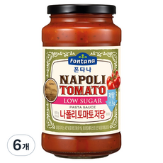 폰타나 나폴리 저당 토마토 파스타소스, 600g, 6개
