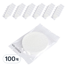헬씨닷 심플 코인 일회용 샤워타월 중, 1개입, 100개