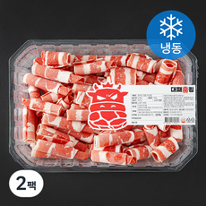대패킹 호주산 우삼겹 (냉동), 1kg, 2팩