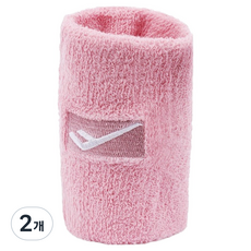 프로스펙스 테리 롱 손목 밴드, 핑크, 2개