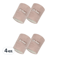 아사나 트레이닝 스포츠 컴프레션 손목 밴드 2p, 베리 스무디, 4세트