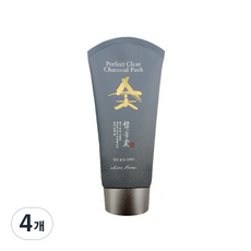 스킨후리 퍼펙트 클리어 숯팩, 120g, 4개