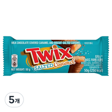 트윅스 솔티드 카라멜, 50g, 5개