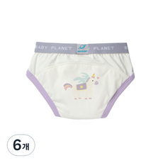 BABY PLANET 竹纖維嬰兒如廁訓練褲, 小獨角獸, 6個
