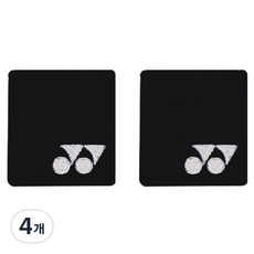 요넥스 2024 손목밴드 249BN002U, 블랙, 4개