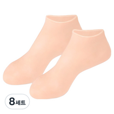 노크노크 실리콘 발관리 수유용 보습 양말 좌우 세트 스킨베이지 300g, 8세트