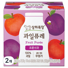 상하목장 과일퓨레, 200g, 프룬사과