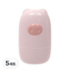 하마하마 피그캐릭터 손톱깎이 세트, 핑크, 5세트