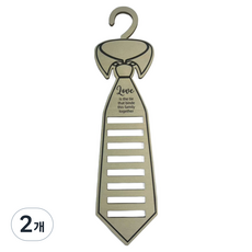 Minune 木質領帶架 LOVE造型, 自然原木色 明亮原木色調, 2個