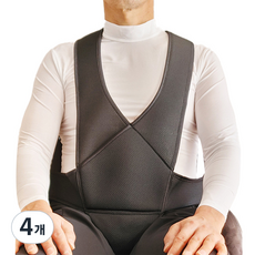 Medico 輪椅安全帶 網眼黑, MK-145, 4個