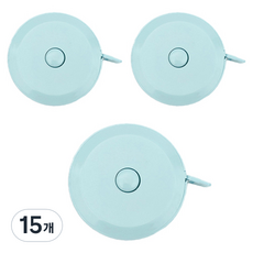 La Boum 粉彩迷你捲尺 藍色, 1.5m, 15個