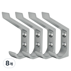 LIVINGiF 輕量鋁製雙層衣架, 灰色, 8個
