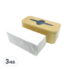 Morning Dew無螢光擦手紙 100張+金色盒, 3組