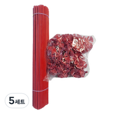 Maket Gamseong 多色氣球支架100入 + 氣球桿100入套組, 紅色, 5套